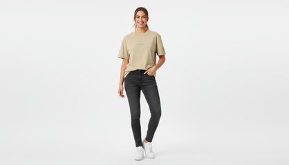 AURA Oversized faded Khaki