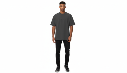AURA Oversized faded Black